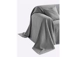 Tagesdecke PEREIRA DA CHUNA Gr. 2, grau, B:270cm L:250cm, 100% Baumwolle, Tagesdecken, Tagesdecke