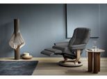 Relaxsessel STRESSLESS "Mayfair", grau (rock paloma), B:79cm H:101cm T:77cm, Leder BATICK: BATICK ist ein leicht korrigiertes, durchgefärbtes und genarbtes Möbelleder, bei dem die meisten Unebenheiten und Spuren in der Regel entfernt wurden.;Leder PALOMA: PALOMA ist ein durchgefärbtes Semianilin-Möbelleder mit natürlicher Narbung.;ROHLEDER Stoff Q2 FARON: Ein fester zuverlässiger Bouclé mit einem