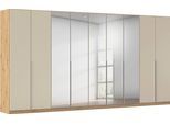 Drehtürenschrank OTTO HOME "Kleiderschrank Schrank Garderobe AGORDO mit Dekor- oder Hochglanzfront", beige (eiche artisan, champagner), B:405cm H:210cm T:54cm, Schränke, Drehtürenschrank, durchdachte Innenausstattung, in 8 Breiten und 2 Höhen MADE IN GERMANY