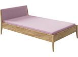 Kinderbett PAIDI "STIENE in verschiedenen Größen und Farben", rosa (eiche massiv, dunkelrosa), B:147cm H:80cm L:214cm, Betten, Kinderbett, Jugendbett mit Massivholz, pflegeleicht, langlebig, Jugendliege