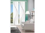 Schiebegardine VISION S "2ER SET HEIGHTS" Gr. 1, grau, B:60cm H:260cm, Polyester, Gardinen, Schiebegardine, HxB: 260x60, Schiebevorhang 2er Set Digitaldruck