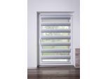 Doppelrollo K-HOME "mit schönen Farbverlauf", grau, weiß, weiß, B:85cm H:150cm, Polyester, Rollos, Doppelrollo