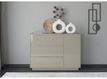 Sideboard "Reno", taupe matt lack, glas taupe glanz, B:137cm H:102cm T:42cm, Glas, Holzwerkstoff, SET ONE BY MUSTERRING, Sideboards, Sideboard, Mit Sockel in diversen Farben, 102 cm Höhe & Farbauswahl