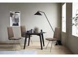 Polsterstuhl STRESSLESS "Laurel", braun (mole batick, schwarz matt), B:57cm H:105cm T:60cm, Leder BATICK: BATICK ist ein leicht korrigiertes, durchgefärbtes und genarbtes Möbelleder, bei dem die meisten Unebenheiten und Spuren in der Regel entfernt wurden., Stühle, Polsterstuhl, High Back, Größe M, mit Beinen aus Stahl in Schwarz matt
