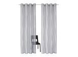 Gardine OTTO HOME "Dimona" Gr. 2, grau (silbergrau), B:140cm H:175cm, Voile, Polyester, Gardinen, Gardine, 2er-Set, transparent, Voile, Polyester