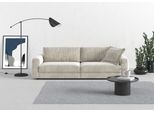 Big-Sofa TRENDMANUFAKTUR "Bourbon Mega, bequem, viel Platz, Breite 264cm", beige (sand), B:264cm H:84cm T:126cm, 88% Polyester, 12% Polyacryl, Sofas, Big-Sofa, extra tiefe Sitzfläche, wahlweise mit Sitztiefenverstellung bestellbar