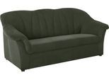 3-Sitzer DOMO COLLECTION "Pegnitz für kleine Räume, Breite 185cm", grün, B:185cm H:82cm T:82cm, 100% Polyester, Sofas, 3-Sitzer, zeitlos, elegante Armlehnen, komfortabel