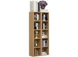 Standregal VCM "Holz CD DVD Stand Aufbewahrung Deko Regal Megosa S", braun (buche), B:20cm T:17cm, Regale, Standregal
