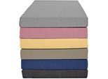 Spannbettlaken KUM "Polycotton Spannbetttuch", grau (anthrazit), L:200cm, Polycotton, Obermaterial: 52% Baumwolle, 48% Polyester, Bettlaken, Spannbettlaken, bis ca. 30 cm Matratzenhöhe, meliert