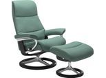 Relaxsessel STRESSLESS "View", grün (aqua grün paloma), B:78cm H:108cm T:78cm, Leder BATICK: BATICK ist ein leicht korrigiertes, durchgefärbtes und genarbtes Möbelleder, bei dem die meisten Unebenheiten und Spuren in der Regel entfernt wurden.;Leder PALOMA: PALOMA ist ein durchgefärbtes Semianilin-Möbelleder mit natürlicher Narbung.;ROHLEDER Stoff Q2 FARON: Ein fester zuverlässiger Bouclé mit eine