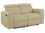 2-Sitzer HOME AFFAIRE "Sentrano", beige (creme), B:152cm H:82cm T:98cm, NaturLEDER/Kunstleder (Das Leder hat eine Dicke von 0, 9-1, 0 mm);Kunstleder;Webstoff (95% Polyester, 5% Nylon);Struktur fein (95% Polyester, 5% Nylon), Sofas, 2-Sitzer, 152 cm, man. o. elektr. Relaxfunktion und USB/Kopfverstellung