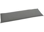 Bankauflage GO-DE, grau (anthrazit), B:148cm H:6cm T:45cm, Obermaterial: 85% Baumwolle, 15% Polyester, Polsterauflagen, Bankauflage