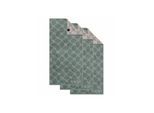 Handtuch JOOP "Handtuch Classic / Infinity / Signature 3er Pack", grün (pinie cornflower), B:50cm, Obermaterial: 100% Baumwolle CO., Handtücher, Handtuch