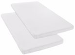 Spannbettlaken OTTO HOME "Topper Basic, in Gr. 90x200, 140x200 oder 180x200 cm", weiß, B:90cm L:200cm, Baumwoll-Jersey, Obermaterial: 100% Baumwolle, Bettlaken, Spannbettlaken, Baumwolle, Matratzen bis 8 cm Höhe, Bettlaken, Spannbetttuch, Laken