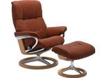 Relaxsessel STRESSLESS "Mayfair", braun (copper paloma), B:92cm H:103cm T:79cm, Leder BATICK: BATICK ist ein leicht korrigiertes, durchgefärbtes und genarbtes Möbelleder, bei dem die meisten Unebenheiten und Spuren in der Regel entfernt wurden.;Leder PALOMA: PALOMA ist ein durchgefärbtes Semianilin-Möbelleder mit natürlicher Narbung.;ROHLEDER Stoff Q2 FARON: Ein fester zuverlässiger Bouclé mit ein
