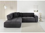 Ecksofa 3C CANDY "Yoshy Komfortsofa, bequem und modern, hochwertige Verarbeitungsdetails", grau, B:285cm H:74cm T:268cm, 100% Polyester, Sofas, Ecksofa, Zwei verschiedene Sitztiefen durch verstellbare Rückenlehne, L-Form