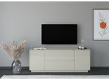Lowboard "Reno", kaschmir matt lack, glas kaschmir glanz, B:182cm H:71cm T:42cm, Glas, Holzwerkstoff, SET ONE BY MUSTERRING, Sideboards, Lowboard, Mit Sockel in diversen Farben, 71 cm Höhe & Farbauswahl