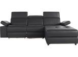 Ecksofa HOME AFFAIRE "Kilado, L-Form", schwarz, B:259cm H:98cm T:163cm, Sofas, Ecksofa, mit Relaxfunktion, verstellbarer Armlehne, Kopfteilverstellung