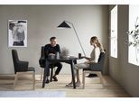 Polsterstuhl STRESSLESS "Laurel", schwarz (schwarz paloma, schwarz), B:58cm H:105cm T:60cm, Leder PALOMA: PALOMA ist ein durchgefärbtes Semianilin-Möbelleder mit natürlicher Narbung., Stühle, Polsterstuhl, High Back mit Armlehne, Größe L, mit abgerundeten Beinen in Schwarz