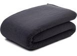 Wohndecke GÖZZE "Decke Wolkenweich", grau (anthrazit), B:150cm L:200cm, Polyester, Wohndecken, Wohndecke