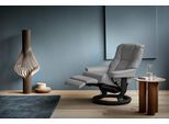 Relaxsessel STRESSLESS "Mayfair", grau (wild dove batick), B:79cm H:101cm T:77cm, Leder BATICK: BATICK ist ein leicht korrigiertes, durchgefärbtes und genarbtes Möbelleder, bei dem die meisten Unebenheiten und Spuren in der Regel entfernt wurden.;Leder PALOMA: PALOMA ist ein durchgefärbtes Semianilin-Möbelleder mit natürlicher Narbung.;ROHLEDER Stoff Q2 FARON: Ein fester zuverlässiger Bouclé mit e