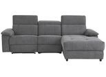 Ecksofa HOME AFFAIRE "Binado, L-Form", grau (anthracit), B:252cm T:164cm, Webstoff (95% Polyester/5% Nylon), Sofas, Ecksofa, mit manueller oder elektrischer Relaxfunktion mit USB-Anschluss