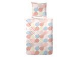 Bettwäsche PRIMERA "Renforce-Bettwäsche Bubbles", rosa, B/L: 135cm x 200cm, 1 Stk., 1 Stk., Renforcé, B/L: 80cm x 80cm, 2, Renforcé, Obermaterial: 100% Baumwolle, Bettwäsche, Bettwäsche