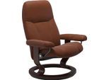 Relaxsessel STRESSLESS "Consul", braun (copper paloma), B:85cm H:100cm T:77cm, Leder BATICK: BATICK ist ein leicht korrigiertes, durchgefärbtes und genarbtes Möbelleder, bei dem die meisten Unebenheiten und Spuren in der Regel entfernt wurden.;Leder PALOMA: PALOMA ist ein durchgefärbtes Semianilin-Möbelleder mit natürlicher Narbung.;ROHLEDER Stoff Q2 FARON: Ein fester zuverlässiger Bouclé mit eine