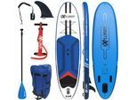 SUP-Board EXPLORER "Stream 10.2", bunt (blau, weiß, rot), Wassersportboards, 310x85x15cm 310cm, Kunststoff, SUP-Board