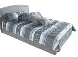 Tagesdecke, grau, B:215cm L:225cm, Polyester, WESTFALIA SCHLAFKOMFORT, Tagesdecken, Tagesdecke