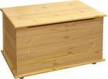 Truhe MÖBILIA, beige (natur), B:89cm H:53cm T:47cm, Massivholz, Truhen, Truhe, mit massiver Holzklappe