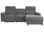 Ecksofa HOME AFFAIRE "Binado, L-Form", grau (anthracit), B:252cm T:164cm, Webstoff (95% Polyester/5% Nylon), Sofas, Ecksofa, mit manueller oder elektrischer Relaxfunktion mit USB-Anschluss