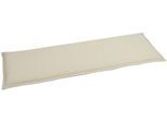 Bankauflage GO-DE, beige (sand), B:148cm H:6cm T:45cm, Obermaterial: 85% Baumwolle, 15% Polyester, Polsterauflagen, Bankauflage