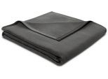Wohndecke BIEDERLACK "Cotton Sense", grau (schiefer), B:150cm L:200cm, Baumwolle, Wohndecken, Wohndecke, aus 100% Baumwolle