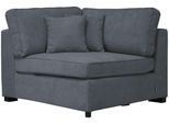 Sofaelement HOME AFFAIRE "Skara", blau (graublau), B:100cm H:86cm T:100cm, Polsterelemente, Sofaelement, Modul zum eigenen Zusammenstellen, in vielen Bezugsqualitäten