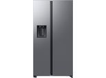 SAMSUNG Side-by-Side "RS70F66KBTEF", Energieeffizienz: B, silber (edelstahl look), B:91,2cm H:178cm T:72,6cm, Kühlschränke, Eis- und Wasserspender, Al Energy Mode, No Frost+, Side-by-Side