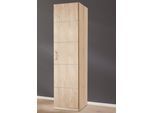 Kleiderschrank PRIESS "Bilbao", braun (struktureichefarben hell), B:48cm H:193cm T:54cm, Holzwerkstoff, Schränke, Kleiderschrank, Türanschlag links oder rechts