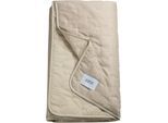 Bettüberwurf "Soft", beige (sand), B:70cm L:240cm, Polyester, SCHÖNER WOHNEN-KOLLEKTION, Tagesdecken, Bettüberwurf, mit Pünktchensteppung und eingenähtem Fließfutter