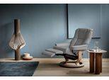 Relaxsessel STRESSLESS "Mayfair", grau (wild dove batick), B:79cm H:101cm T:77cm, Leder BATICK: BATICK ist ein leicht korrigiertes, durchgefärbtes und genarbtes Möbelleder, bei dem die meisten Unebenheiten und Spuren in der Regel entfernt wurden.;Leder PALOMA: PALOMA ist ein durchgefärbtes Semianilin-Möbelleder mit natürlicher Narbung.;ROHLEDER Stoff Q2 FARON: Ein fester zuverlässiger Bouclé mit e