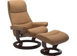 Relaxsessel STRESSLESS "View", braun (taupe paloma), B:78cm H:105cm T:78cm, Leder BATICK: BATICK ist ein leicht korrigiertes, durchgefärbtes und genarbtes Möbelleder, bei dem die meisten Unebenheiten und Spuren in der Regel entfernt wurden.;Leder PALOMA: PALOMA ist ein durchgefärbtes Semianilin-Möbelleder mit natürlicher Narbung.;ROHLEDER Stoff Q2 FARON: Ein fester zuverlässiger Bouclé mit einem s