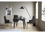 Polsterstuhl STRESSLESS "Laurel", schwarz (schwarz batick, schwarz), B:58cm H:105cm T:60cm, Leder BATICK: BATICK ist ein leicht korrigiertes, durchgefärbtes und genarbtes Möbelleder, bei dem die meisten Unebenheiten und Spuren in der Regel entfernt wurden., Stühle, Polsterstuhl, High Back mit Armlehne, Größe L, mit abgerundeten Beinen in Schwarz