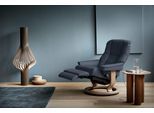 Relaxsessel STRESSLESS "Mayfair", blau (oxford blau paloma), B:88cm H:102cm T:76cm, Leder BATICK: BATICK ist ein leicht korrigiertes, durchgefärbtes und genarbtes Möbelleder, bei dem die meisten Unebenheiten und Spuren in der Regel entfernt wurden.;Leder PALOMA: PALOMA ist ein durchgefärbtes Semianilin-Möbelleder mit natürlicher Narbung.;ROHLEDER Stoff Q2 FARON: Ein fester zuverlässiger Bouclé mit