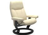 Relaxsessel STRESSLESS "Consul", beige (vanilla paloma), B:85cm H:100cm T:77cm, Leder BATICK: BATICK ist ein leicht korrigiertes, durchgefärbtes und genarbtes Möbelleder, bei dem die meisten Unebenheiten und Spuren in der Regel entfernt wurden.;Leder PALOMA: PALOMA ist ein durchgefärbtes Semianilin-Möbelleder mit natürlicher Narbung.;ROHLEDER Stoff Q2 FARON: Ein fester zuverlässiger Bouclé mit ein