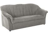 3-Sitzer DOMO COLLECTION "Pegnitz für kleine Räume, Breite 185cm", grau, B:185cm H:82cm T:82cm, 100% Polyester, Sofas, 3-Sitzer, zeitlos, elegante Armlehnen, komfortabel