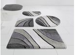 Badematte OTTO HOME "Josie, Badvorleger, Badezimmer Teppich" Gr. 6, grau (anthrazit), H:20mm, Polyester, Badematten, Badematte, Badteppich, Badematten, rechteckig, rund & als 3-tlg. Set erhältlich