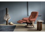 Relaxsessel STRESSLESS "Mayfair", rot (henna paloma), B:79cm H:101cm T:77cm, Leder BATICK: BATICK ist ein leicht korrigiertes, durchgefärbtes und genarbtes Möbelleder, bei dem die meisten Unebenheiten und Spuren in der Regel entfernt wurden.;Leder PALOMA: PALOMA ist ein durchgefärbtes Semianilin-Möbelleder mit natürlicher Narbung.;ROHLEDER Stoff Q2 FARON: Ein fester zuverlässiger Bouclé mit einem