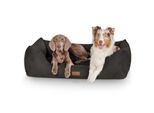 Knuffelwuff Hundebett Dreamline aus Velours schwarz XL