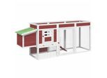 VidaXL Hühnerstall 204 x 50 x 84 cm (L x B x H) rosiges braun