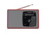 TechniSat DIGITRADIO 2 Portables DAB+/UKW-Radio, Bluetooth rot/silber