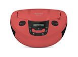 TechniSat Viola CD-1 Boombox mit Bluetooth, Batteriebetrieb & CD-Player rot